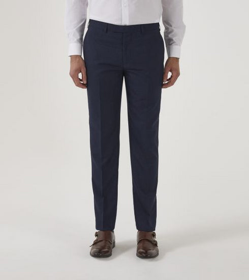 Skopes Harcourt Slim 3-Piece Suit Navy Blue Tweed Effect MM1093